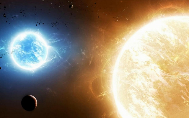 Two planets star moon sky free wallpaper - medium preview image