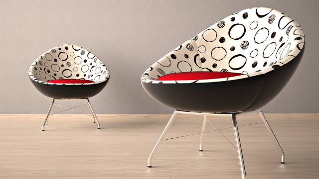 Chairs red cushion room white free wallpaper - medium preview image