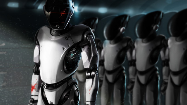Robot afrofuturism mannequins damaged powerarmor free wallpaper - medium preview image
