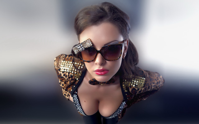 Leopard print fashion sunglasses anna free wallpaper - medium preview image