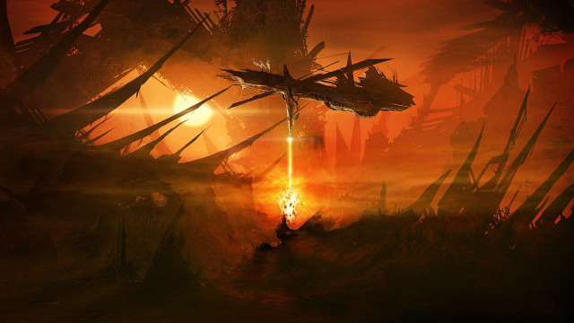 Sci fi battle jet mecha free wallpaper - medium preview image
