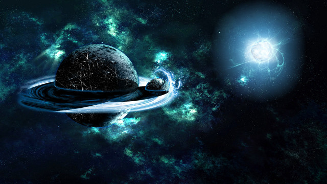 Planet bright light distant object free wallpaper - medium preview image