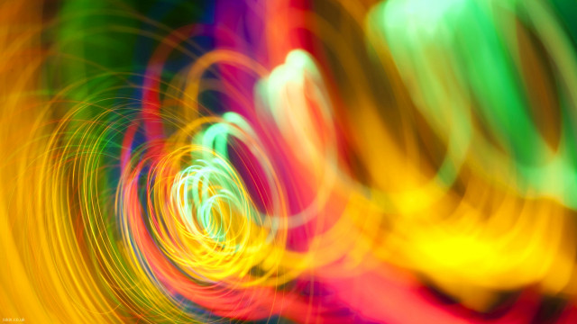 Colorful light swirls kinetic art free wallpaper - medium preview image