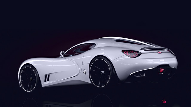 White sports car dark room #18 free wallpaper - medium preview image