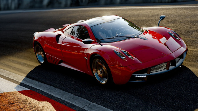 Red sports car race track #13 free wallpaper - medium preview image