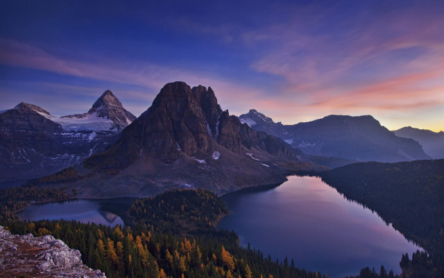Mountain lake sunset cloudy sky #2 free wallpaper - medium preview image