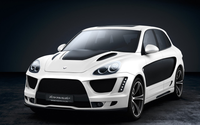 White car black stripes dark free wallpaper - medium preview image