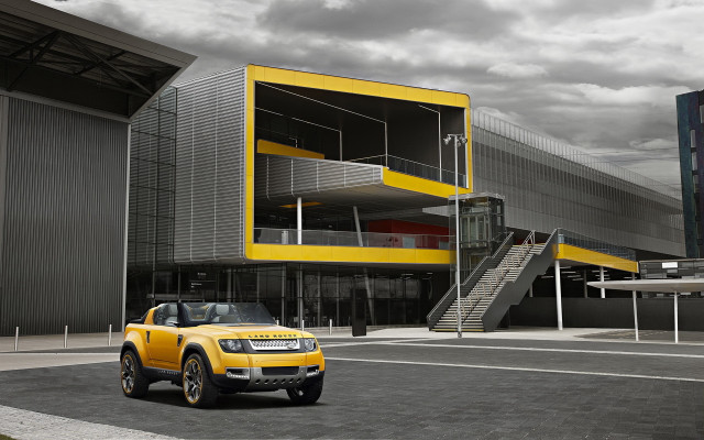 Yellow truck building stairs 3d free wallpaper - medium preview image