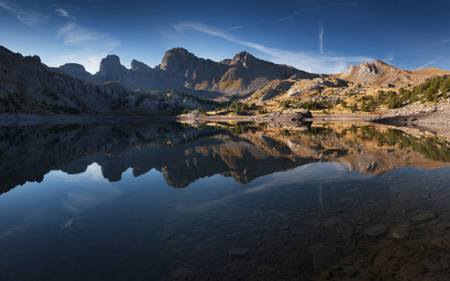Mountain range lake sky clouds #2 free wallpaper - medium preview image