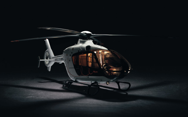 Helicopter pilot shadow dark photorealism free wallpaper - medium preview image