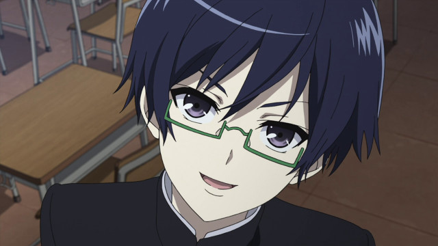Man glasses black shirt table free wallpaper - medium preview image