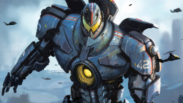 Robot yellow eye field birds free wallpaper - medium preview image