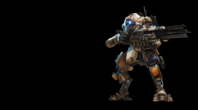 Robot gun black background darkness free wallpaper - medium preview image