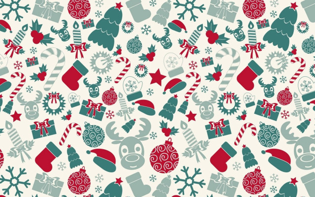 Christmas pattern santa stockings candycanes free wallpaper - medium preview image
