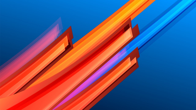 Blue red orange geometric abstract free wallpaper - medium preview image