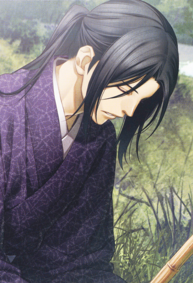 Man kimono stick field grass free wallpaper - medium preview image