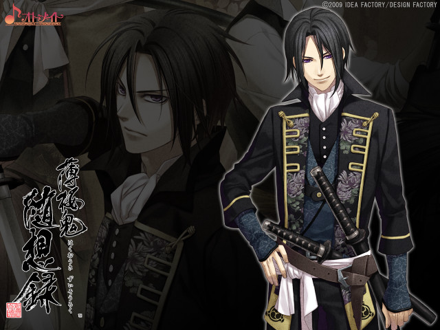 Man swords rococo portrait takamitsu free wallpaper - medium preview image