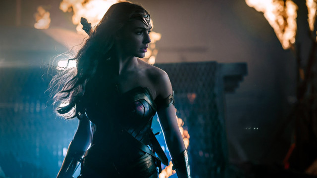 Woman costume dark room fire free wallpaper - medium preview image