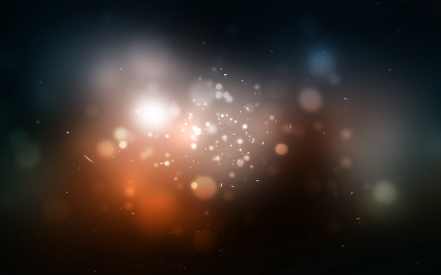 Blurry light night sky bokeh free wallpaper - medium preview image