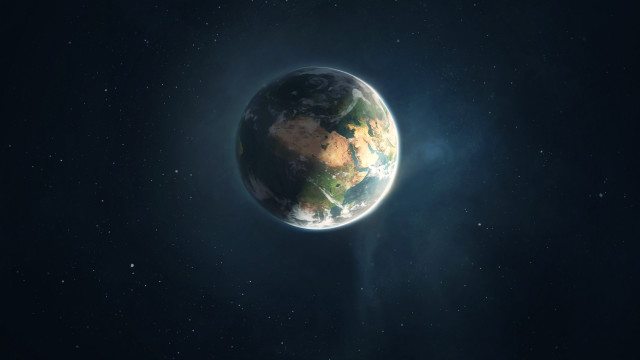 Planet star blue sky starry free wallpaper - medium preview image