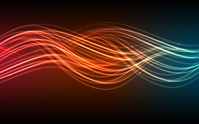 Colorful light lines black red free wallpaper - medium preview image