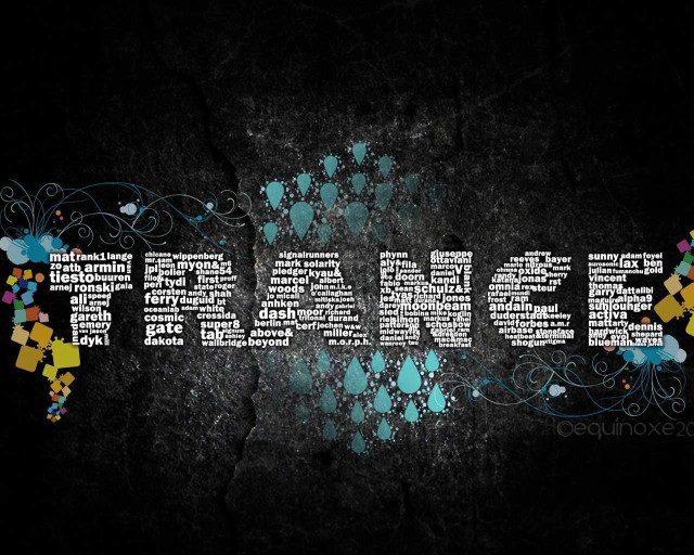Trance black background colorful squares free wallpaper - medium preview image