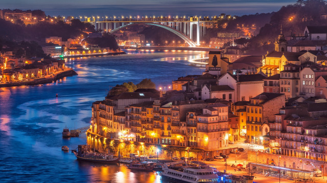 City bridge river night lights #3 free wallpaper - medium preview image