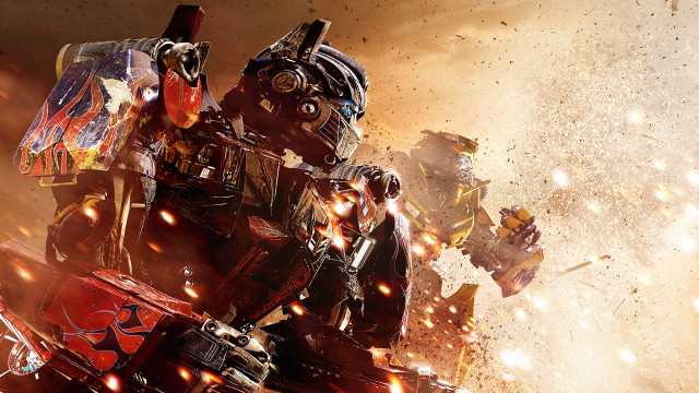 Robot gun fire sparks background free wallpaper - medium preview image
