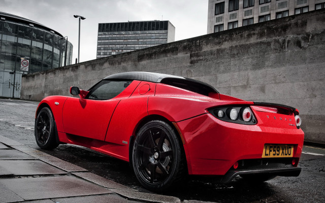Red sports car marble sculpture free wallpaper - medium preview image