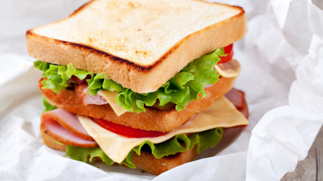 Sandwich meat lettuce cheese table free wallpaper - medium preview image