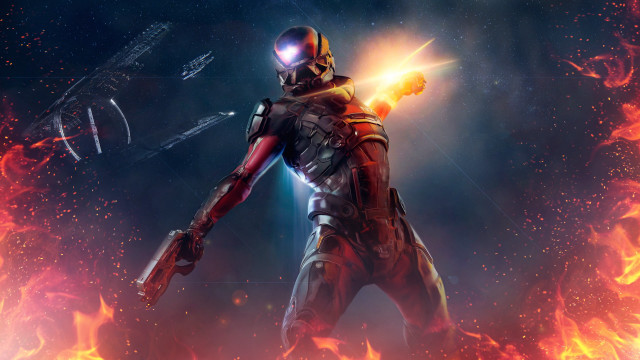 Fire suit rocket space planet free wallpaper - medium preview image