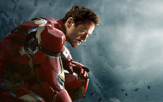 Stormy red suit male armor free wallpaper - medium preview image