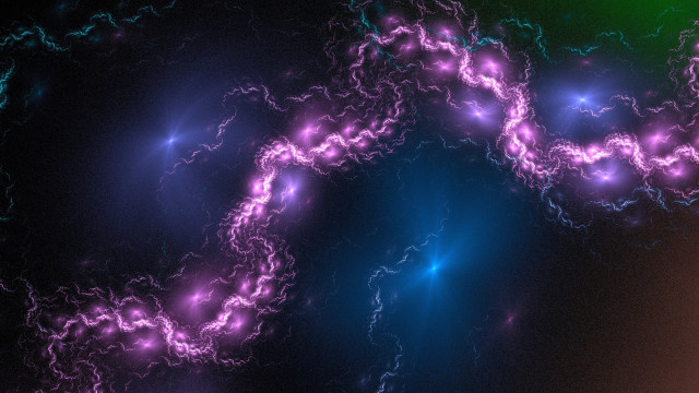 Purple blue lightning aurora energy free wallpaper - medium preview image