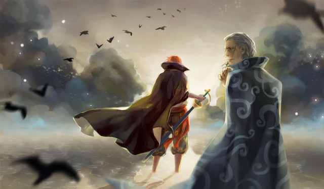 Man woman field bats birds free wallpaper - medium preview image