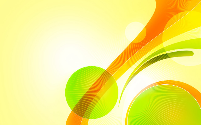 Green orange abstract circles lines #2 free wallpaper - medium preview image