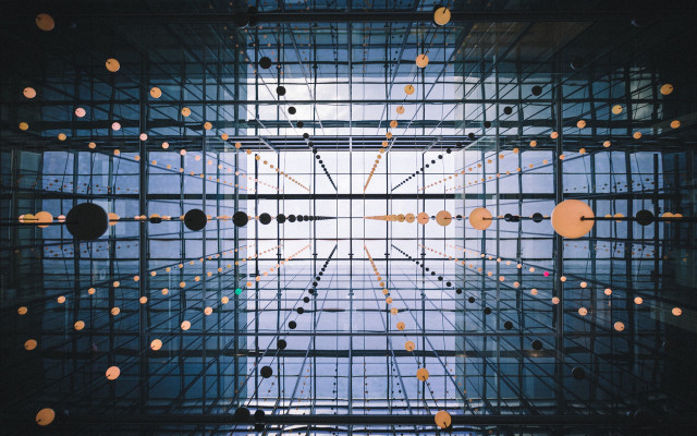 Tall building lights sky abstract free wallpaper - medium preview image