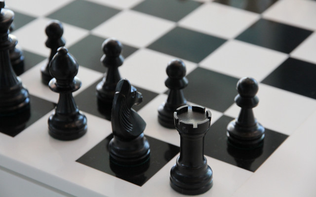 Chessboard blackwhite silverpawn abstract stockphoto free wallpaper - medium preview image