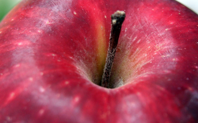 Red apple bite moon galaxy free wallpaper - medium preview image