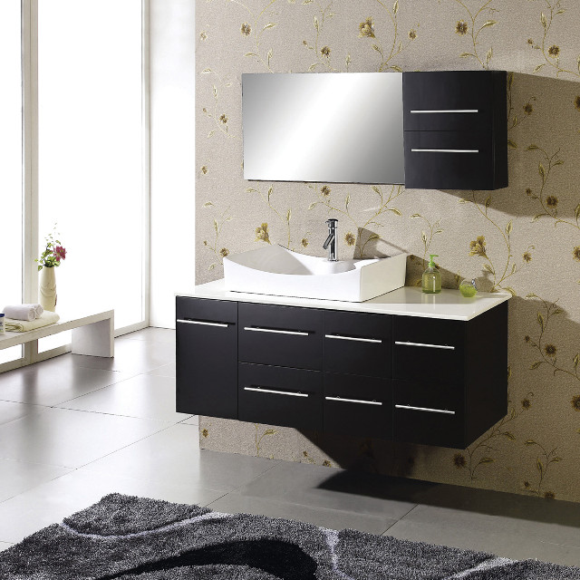 Bathroom sink mirror rug modern free wallpaper - medium preview image
