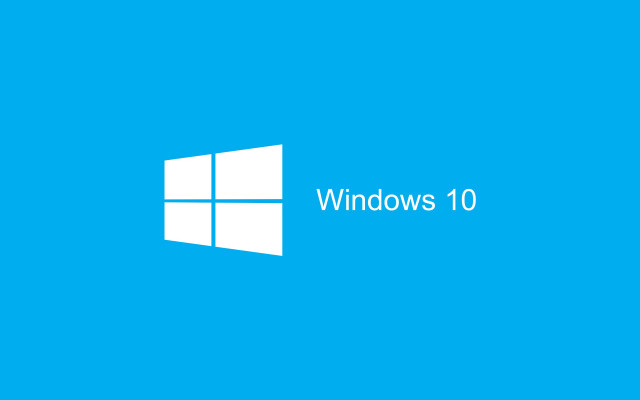 Blue background windows10 logo purism free wallpaper - medium preview image