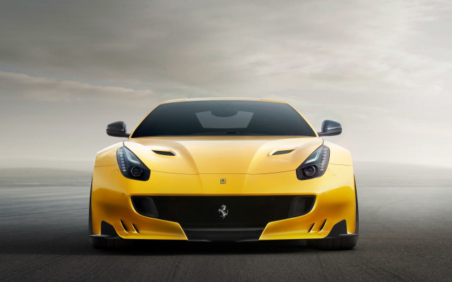 Yellow sports car cloudy sky #2 free wallpaper - medium preview image
