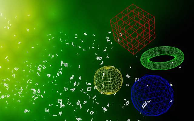 Balls music notes holography green free wallpaper - medium preview image