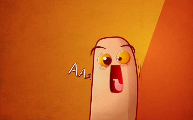 Cartoon tongue out aa shock free wallpaper - medium preview image