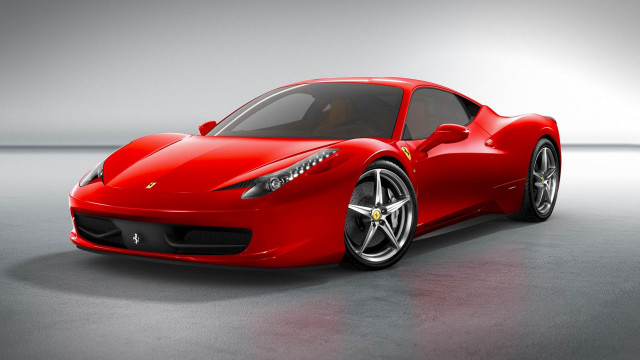 Red sports car studio gray #7 free wallpaper - medium preview image