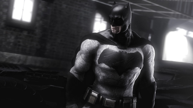 Batman costumed man dark room free wallpaper - medium preview image