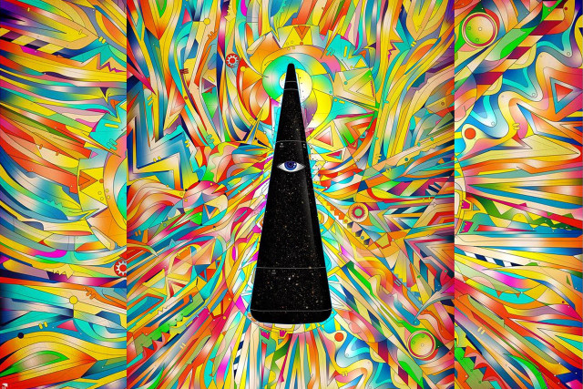 Clock tower colorful background third free wallpaper - medium preview image
