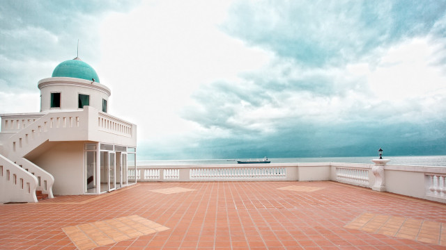 White building green dome red free wallpaper - medium preview image