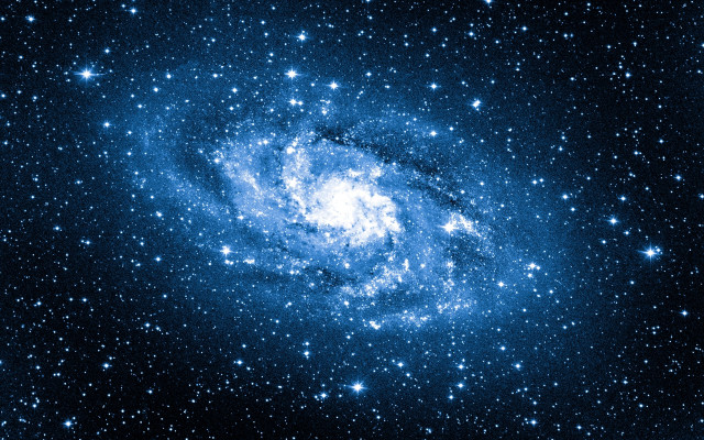 Blue spiral sky stars space free wallpaper - medium preview image
