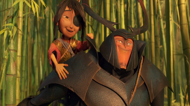 Animated couple bamboo trees background free wallpaper - medium preview image