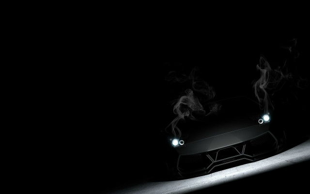 Car smoke headlights dark unreal free wallpaper - medium preview image